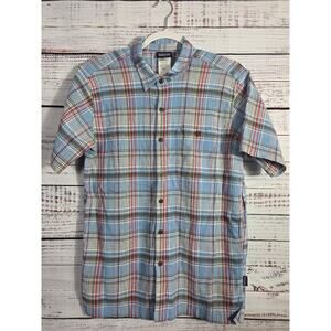 Patagonia Men's Organic Cotton Plaid short sleeve button up shirt size small